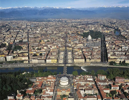 Turin seen from the hill